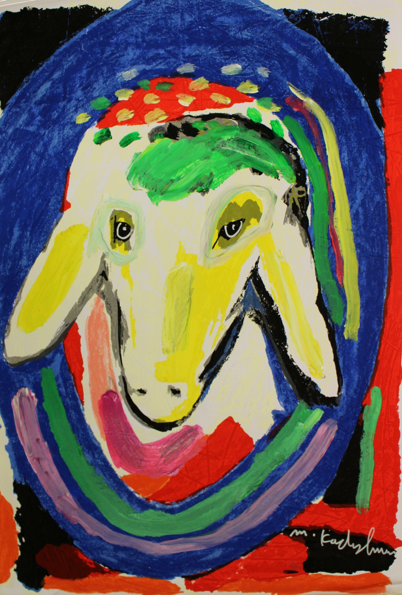 ראש כבש צבעוני