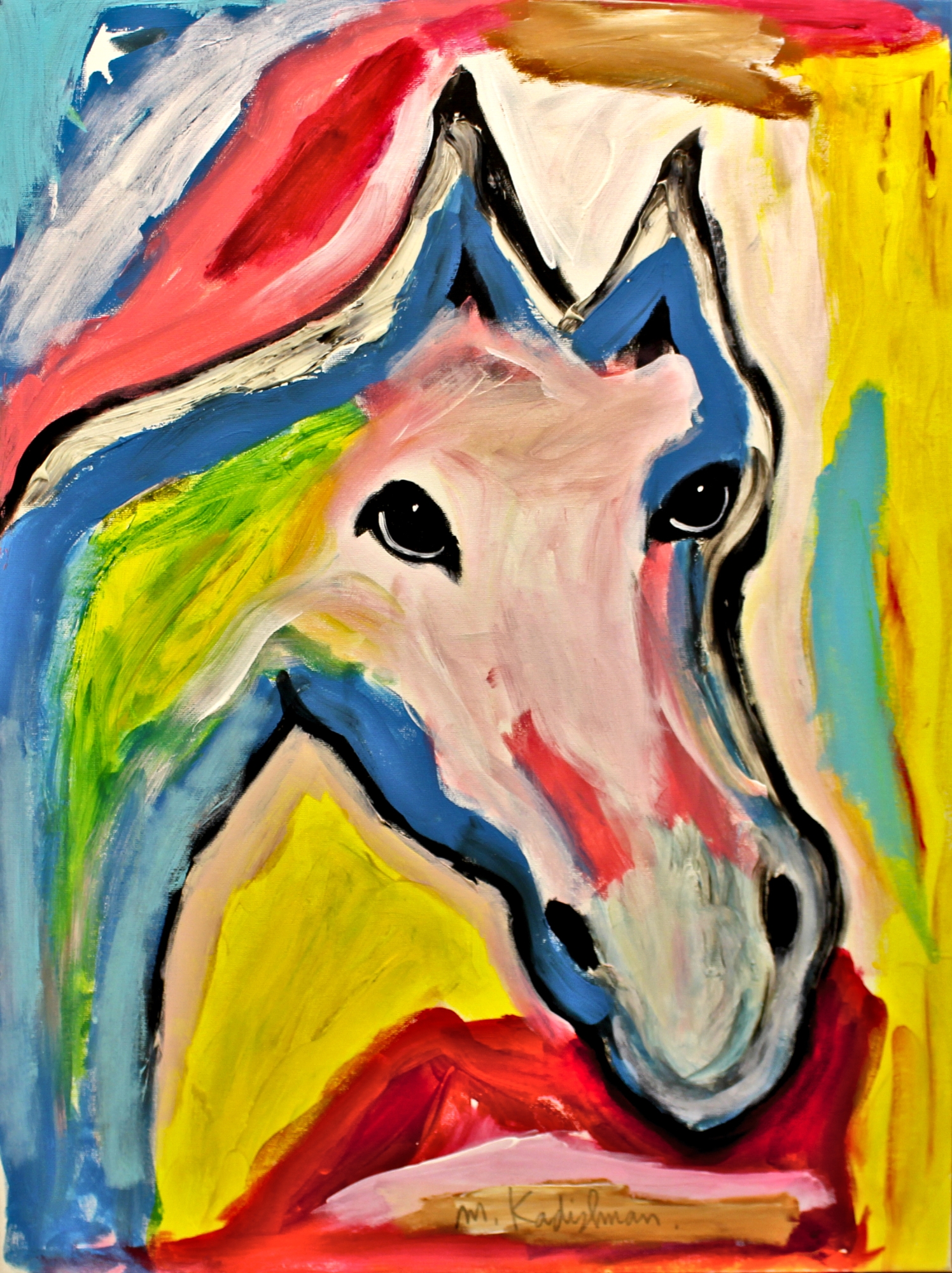 ראש סוס צבעוני