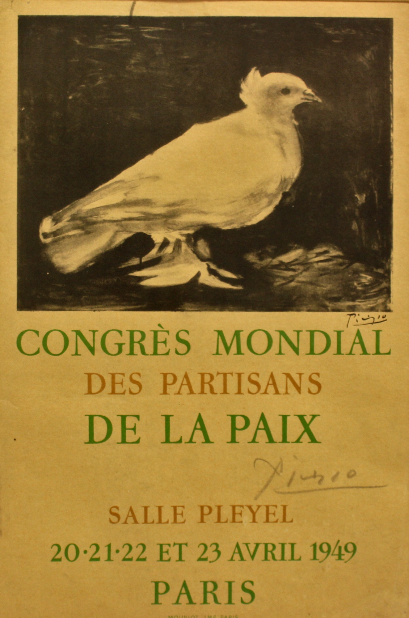 כרזה לכבוד המונדיאל בפריז 1949