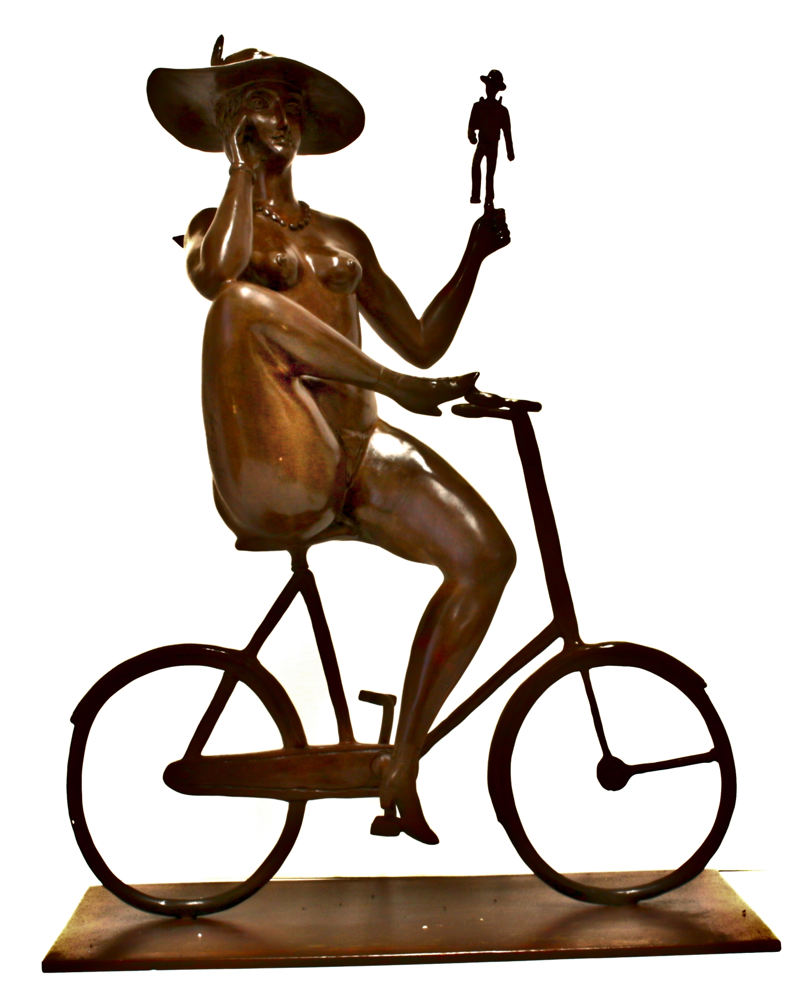 נערה על אופניים
