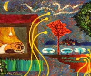 יוחנן סימן ציור נדיר קיבוץ